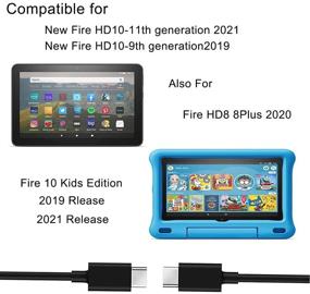 img 2 attached to USB C Charger 5Ft for Kindle Fire HD10-11th Gen 2021 9th Gen 2019 & HD8 8Plus-10th Gen 2020, Kids Edition Fire USB C