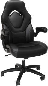 img 3 attached to Enhance Your Gaming Experience with the OFM ESS Collection High Back Racing Style Gaming Chair in Black