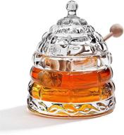 🐝 exquisite studio silversmith beehive crystal honey jar: a captivating blend of style and functionality logo