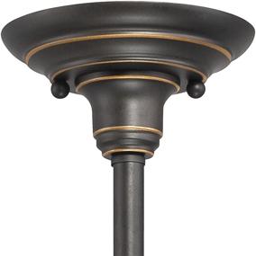 img 2 attached to 💡 Westinghouse Lighting 6343300 4-Light Iron Hill Chandelier, Oil Rubbed Bronze with Highlights and White Interior – Ideal for Indoor Spaces