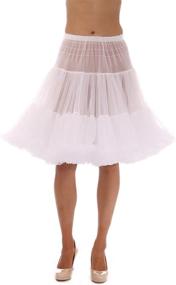 img 4 attached to Malco Modes Knee Length Pettiskirt Rockabilly