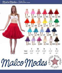 img 2 attached to Malco Modes Knee Length Pettiskirt Rockabilly