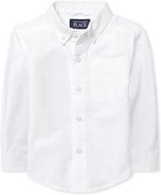 img 4 attached to Boys' Clothing: Children's Place Sleeve Uniform Oxford