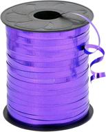 hiart metallic purple curling ribbon - 3/16-inch x 500-yard - shop now! logo