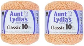 img 2 attached to 🧶 Aunt Lydia's Crochet Thread Size 10 - Light Peach, Pack of 2