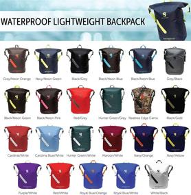 img 3 attached to 🎒 Geckobrands Waterproof Lightweight Backpack: Hunter Green/White - Stay Dry and Stylish on Every Adventure!