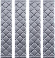 mikafen 4 pack universal car seat belt pads replacement parts logo