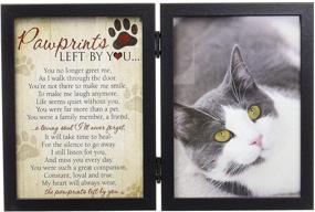 img 4 attached to 🐾 Pawprints Pet Memorial Frame: 5x7 Frame for Cats with 'Pawprints Left by You' Poem - A Heartfelt Tribute for Your Beloved Feline Companion