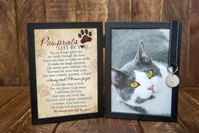 img 3 attached to 🐾 Pawprints Pet Memorial Frame: 5x7 Frame for Cats with 'Pawprints Left by You' Poem - A Heartfelt Tribute for Your Beloved Feline Companion