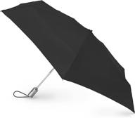 stay dry in style with the totes classics section compact umbrella logo
