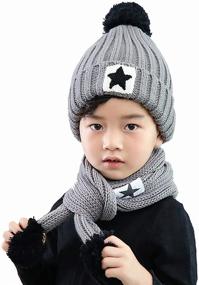 img 4 attached to Warm and Festive: Earflap Winter Christmas Beanie Crochet - A Must-have Boys' Accessories