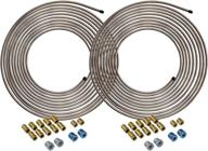 🔩 4lifetimelines non-magnetic true copper-nickel alloy brake line tubing coils & fittings, 2 kits, 1/4 x 25 logo