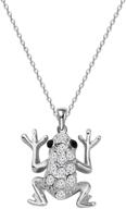 🐸 cute frog pendant necklace: animal jewelry gift for frog-loving women and girls logo