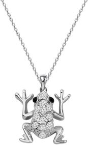 img 4 attached to 🐸 Cute Frog Pendant Necklace: Animal Jewelry Gift for Frog-Loving Women and Girls