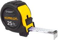 komelon sm5425 gripper acrylic measuring tape: reliable precision and easy handling logo