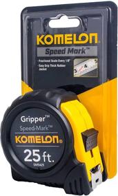 img 1 attached to Komelon SM5425 Gripper Acrylic Measuring Tape: Reliable Precision and Easy Handling