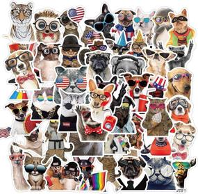 img 4 attached to Cute Animal Decal Stickers Pack - 50pcs Waterproof Vinyl Stickers for Teens, Kids, Girls - Laptop, Hydroflask, Skateboard, Water Bottles, Phone Case