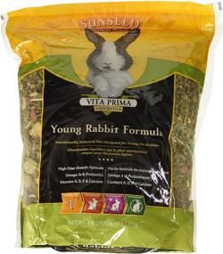 img 1 attached to 🐇 (3-Pack) Sunseed Vita Prima Sunscription Young Rabbit Formula - 4 lbs each