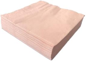 img 1 attached to 🍑 SEPP Decorative Paper Napkins - 21 Colors, 2-Ply, 25CM25CM - Big Party Pack of 50 Pieces - Perfect for Weddings, Birthdays, Dinners & Lunches (Peach, 25CM25CM)