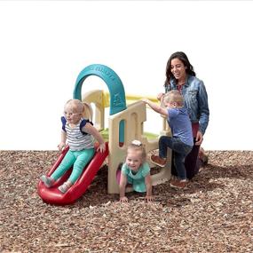 img 4 attached to 🐼 Step2 Panda Climber: Engaging Outdoor Toddler Activity Playset in Tan/Red/Yellow/Blue