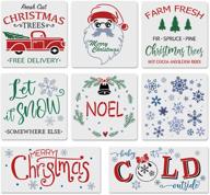🎄 многоразовые рождественские шаблоны - большие пластиковые самодельные шаблоны для создания дизайнов с рождественской тематикой. логотип