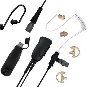 img 4 attached to Sheepdog Quick Disconnect Police Lapel Mic for Motorola APX Radios (6000, 7000, 8000, 4000) - Law Enforcement Earpiece Headset