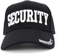 front, peak, and back id first class security cap logo