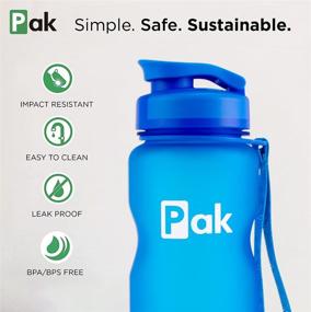 img 2 attached to 32 oz Measured Water Bottle - BPA Free, Ideal for Gym, Workouts, and Hydration