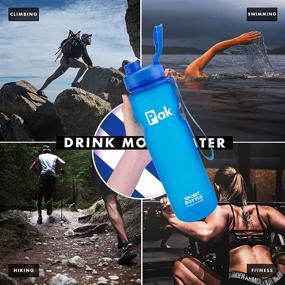 img 1 attached to 32 oz Measured Water Bottle - BPA Free, Ideal for Gym, Workouts, and Hydration