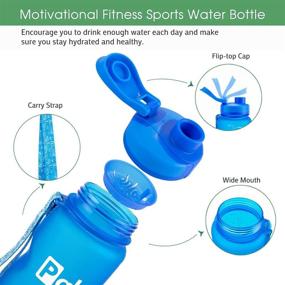 img 3 attached to 32 oz Measured Water Bottle - BPA Free, Ideal for Gym, Workouts, and Hydration