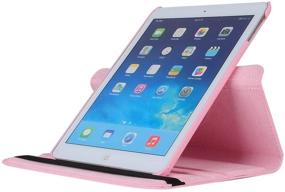 img 1 attached to 📲 Premium Pink iPad Pro 10.5 Cover - 360 Degree Rotating Stand Protective Case with Meijie Sleep/Wake Feature - Compatible with Apple iPad Pro 10.5-Inch 2017 Model A1701/A1709 Retina Display