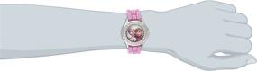 img 2 attached to 👸 Disney Frozen FZN3554 Kids' Anna and Elsa Rhinestone Watch with Pink Glitter Band