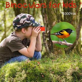 img 1 attached to 👀 High Power Lightweight Binoculars for Kids, 12X25 Pocket Size Optics - Perfect for Safari, Concerts, Theater - Ideal Gifts for Boys & Girls (Pink, 3-12 years)