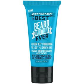 img 4 attached to The Ultimate Beard Conditioner: Just For Men's Oatmeal, Aloe, Chamomile & Jojoba Oil Blend in 3 Fluid Ounces