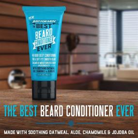 img 2 attached to The Ultimate Beard Conditioner: Just For Men's Oatmeal, Aloe, Chamomile & Jojoba Oil Blend in 3 Fluid Ounces