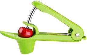 img 3 attached to Green Cherry Pit Remover Tool - Heavy-Duty Cherry Pitter for Jam and Olive Pit Removal