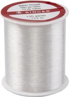 🧵 ultimate transparency: singer 00260 clear invisible nylon thread logo