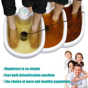 img 1 attached to 🛀 Ionic Foot Bath Detox Machine: Relaxing Foot SPA with Basin - Home Use Salon Holiday Gift