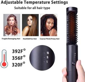 img 1 attached to Straightener Frizz Free Straightening Settings Anti Scald