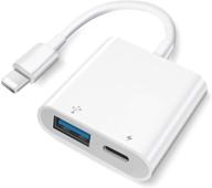 📱 lightning to usb адаптер камеры apple mfi certified: быстрая зарядка, подключение и воспроизведение совместимо с iphone/ipad/card reader/usb flash drive логотип