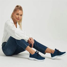 img 1 attached to 👟 Hawkwell Women's Running Shoes: A Knit, Breathable and Lightweight Athletic Walking Sneaker for Ultimate Comfort