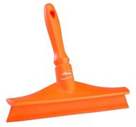 🧼 vikan 71257 rubber polypropylene frame bench single blade squeegee, 10-inch, orange - efficient cleaning tool for multiple surfaces logo