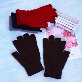 img 2 attached to 🧤 Cooraby Winter Touchscreen Stretchy Texting Gloves