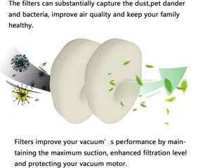 img 2 attached to 🔍 Amyehouse 4 Pack Replacement Foam and Felt Filter Set for Shark Rocket Ultra Light HV300 HV310 HV301 HV302 HV303 HV305 HV308 HV300W UV450 Vacuum Cleaner, Part # XFFV300 and 1080FTV320