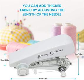img 2 attached to 🧵 Amazing Creations 2 in 1 Mini Hand Sewing Machine – Portable DIY Home Craft Tool