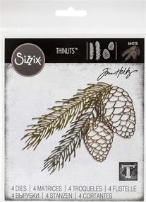 img 4 attached to 🌲 Tim Holtz - Sizzix Thinlits Dies Pine Branch