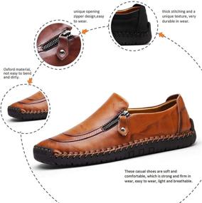 img 2 attached to Driving Loafers Light Weight Comfortable Walking Men's Shoes