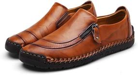img 3 attached to Driving Loafers Light Weight Comfortable Walking Men's Shoes