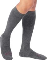 🧦 vital salveo merino wool hiking knee sock: bamboo charcoal, dark gray for outdoor enthusiasts logo