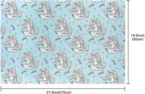 img 2 attached to 🦄 MAYPLUSS Wrapping Paper Sheet - Folded Flat - 6 Adorable Designs (22.4 sq. ft. total) - Unicorn & Rainbow - 19.6" X 27.5" Per Sheet